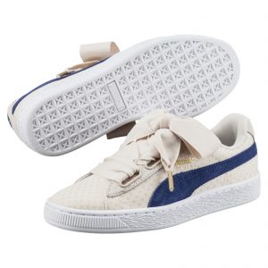 Puma Basket Heart Denim Oatmeal Twilight Blue  (W)