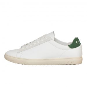 Clae Bradley White Milled Leather / Olive (CL20ABR02-WMO)