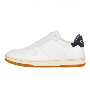 Clae Malone White Milled Leather / Navy (CL20AMA03-WTN)