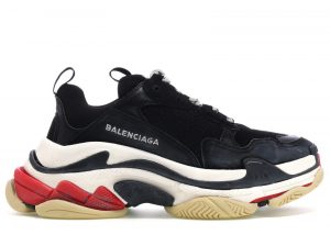 Balenciaga Triple S Black White Red