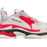 Balenciaga Triple S Red Grey White