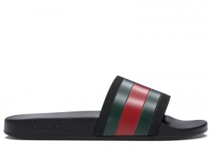 Gucci Rubber Slides Red Green