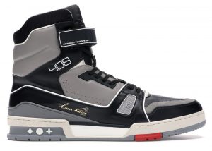 Louis Vuitton LV Trainer Sneaker Boot High Black Grey