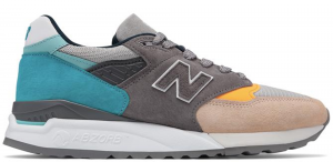 New Balance 998 Grey Blue Yellow