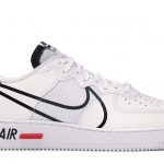Nike Air Force 1 React White Black Red