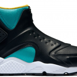 Nike Air Huarache Run Mid Black Clear Jade Gold (W)
