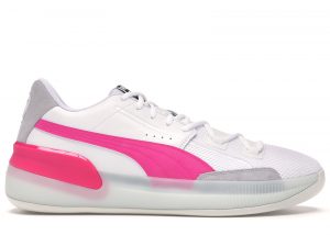 Puma Clyde Hardwood White Pink