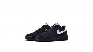 Nike Air Force 1 Flyknit Low Black Metallic Silver
