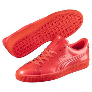 Puma Basket Classic Patent Emboss Red Blast