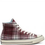Converse Chuck Taylor All-Star 70s Hi Plaid Pack Dark Burgundy
