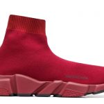 Balenciaga Speed Trainer Burgundy Black Sole