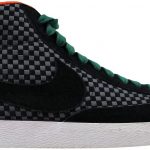 Nike Blazer Mid Woven Black/Black-Gorge Green-Team Orange