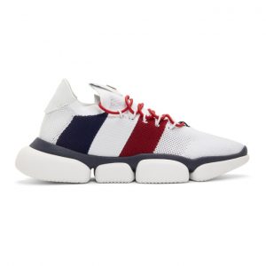 Moncler White Bubble Sneakers (10362 00 01A6H)