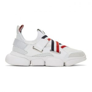 Moncler White Bakary Sneakers (10375 00 01A6S)