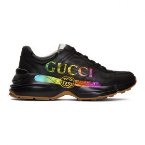 Gucci Black Vintage Rython Sneakers (552851 DRW00)