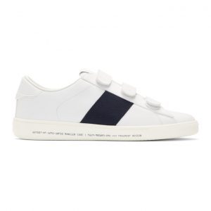 Moncler Genius 7 Moncler Fragment Hiroshi Fujiwara White Leather Franz Scarpa Sneakers (00403 – 00 – 02S2A)