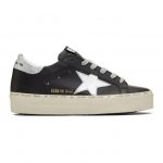 Golden Goose Black and Silver Hi Star Sneakers (G35WS945.B9)