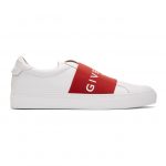 Givenchy White and Red Elastic Urban Street Sneakers (BH0002H0FU)
