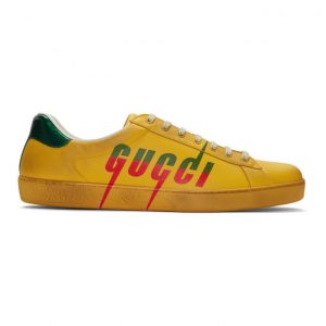 Gucci Yellow Blade New Ace Sneakers (576137 A38V0)
