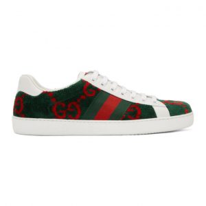 Gucci Green Velvet GG Sneakers (576177 HMM50)