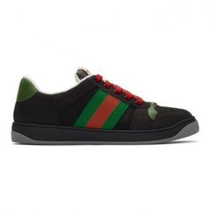 Gucci Black Screener Sneakers (576223 9PYQ0)