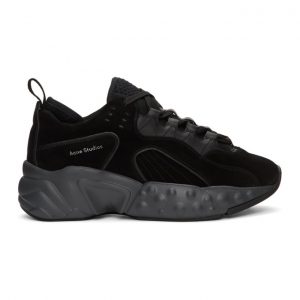 Acne Studios Black Suede Rockaway Sneakers (BD0047)