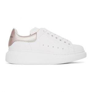 Alexander McQueen White and Iridescent Oversized Sneakers (553770WHXMV)