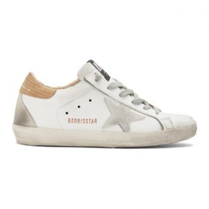 Golden Goose White Lizard Superstar Sneakers (G36WS590.S78)