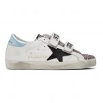 Golden Goose White Glitter Old School Sneakers (G36WS206.B6)