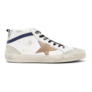 Golden Goose White Mid Star Sneakers (G36MS634.Z6)