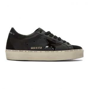 Golden Goose Black Hi Star Sneakers (G36MS945.M1)