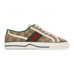 Gucci Beige GG Supreme 1977 Tennis Sneakers (606110 HVK20)
