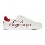Gucci White Gucci Orgasmique New Ace Sneakers (623233 AYO10)