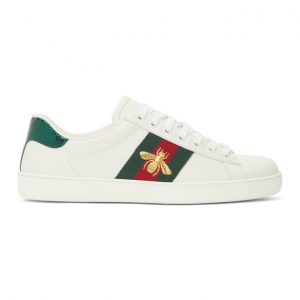 Gucci White Bee New Ace Sneakers (429446 A38G0)