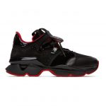 Christian Louboutin Black and Red Runner Sneakers (1200320)