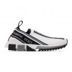 Dolce and Gabbana White Sorrento Slip-On Sneakers (CK1595 AH677)