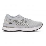 Asics Grey and Silver GEL-Nimbus 22 Platinum Sneakers (1012A664)