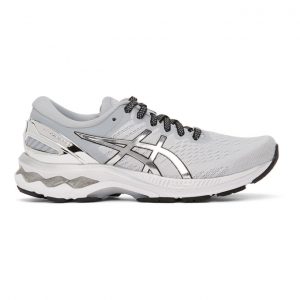 Asics Grey and Silver GEL-Kayano 27 Sneakers (1012A763)