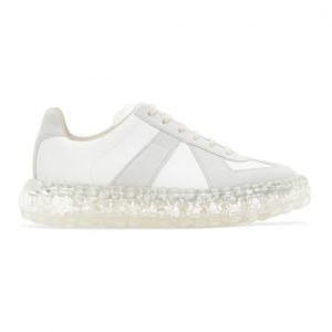 Maison Margiela White and Grey Caviar Replica Sneakers (S37WS0503 P1895 101)