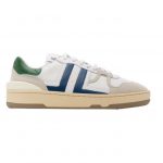 Lanvin White and Blue Leather Clay Sneakers (FW-SKDK00-NASH-A20)