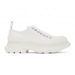 Alexander McQueen White Tread Slick Platform Low Sneakers (611705W4L32)