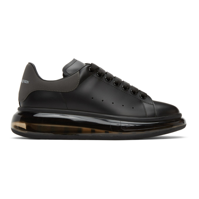 Alexander McQueen Black Clear Sole Oversized Sneakers (610812WHYBH)