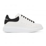 Alexander McQueen White and Black Oversized Sneakers (625156WHXMT)