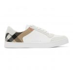 Burberry White Check Reeth Sneakers (8024125)