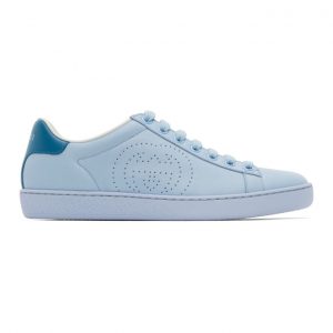 Gucci Blue Interlocking G New Ace Sneakers (598527 AYO70)