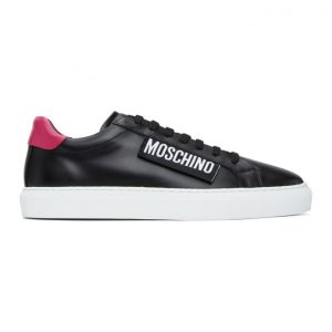 Moschino Black and Pink Label Sneakers (MB15042G1B GA1)