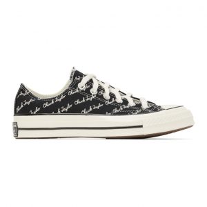 Converse Black and White Signature Chuck 70 Low Sneakers (167698C)