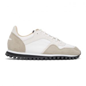Spalwart White and Grey Marathon Trail Low Sneakers (9703 971 0000)