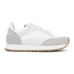 Spalwart White and Grey Tempo Low Sneakers (5113 956 0000)