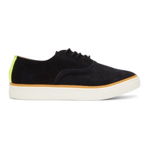 Junya Watanabe Black Suede Reflector Sneakers (WB-K108-051)